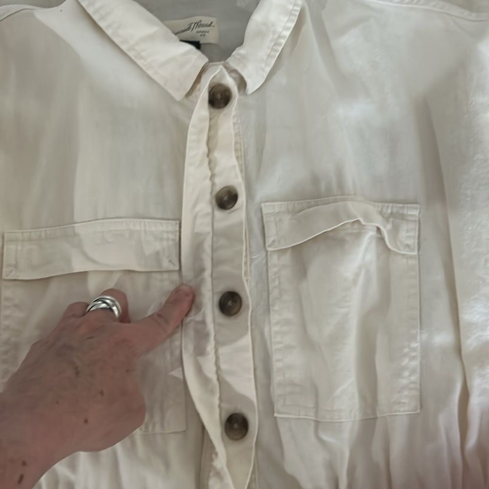Wore Once! Universal Thread linen Boiler Suit Jumpsuit Size 6 - Picture 9 of 11